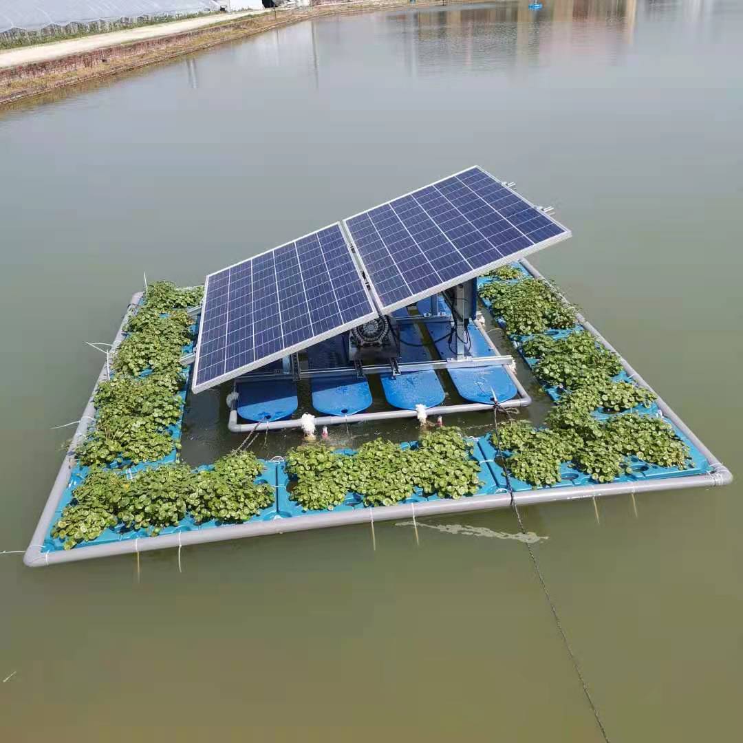 Солнечный пруд аэрация без батарей подходит для фермерского хозяйства рыбы и речной лечение
