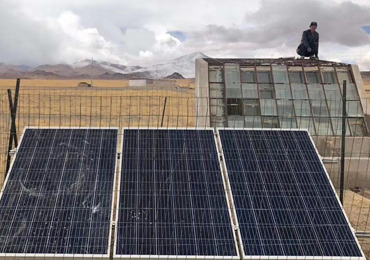 Солнечная система водоснабжения мощностью 0,37 кВт в Тибете