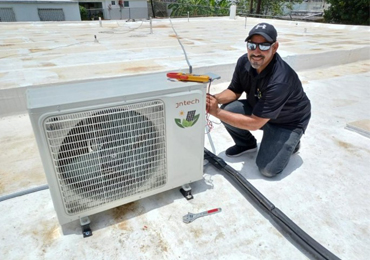 Солнечная система кондиционирования воздуха мощностью 24000 британских тепловых единиц в Пуэрто-Рико
